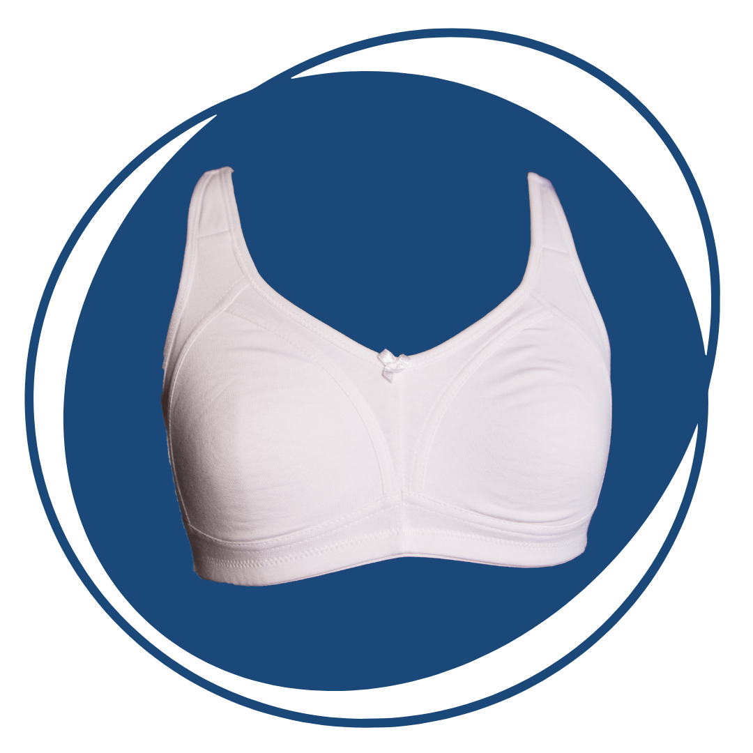Full-coverage mouded mastectomy bra – SUGAR SHELL